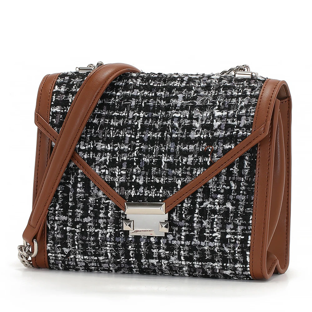 

Korean style all-match fashion simple texture crossbody bag small square bag women fashionable vintage shoulder bag, Black,brown