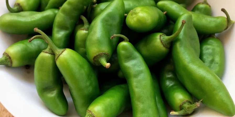 Nutrition facts chart showing vitamins and minerals in a poblano pepper.