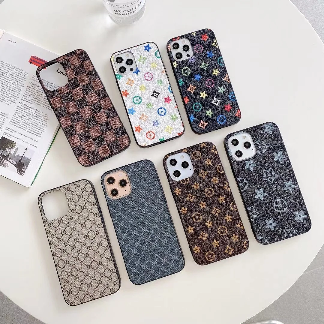

New Arrival Brand Fashion PU Leather Designer Luxury Phone Case For iPhone 7 8 X XR XS MAX 11 12 Pro Max Phone Case luis vuiton, 10 styles