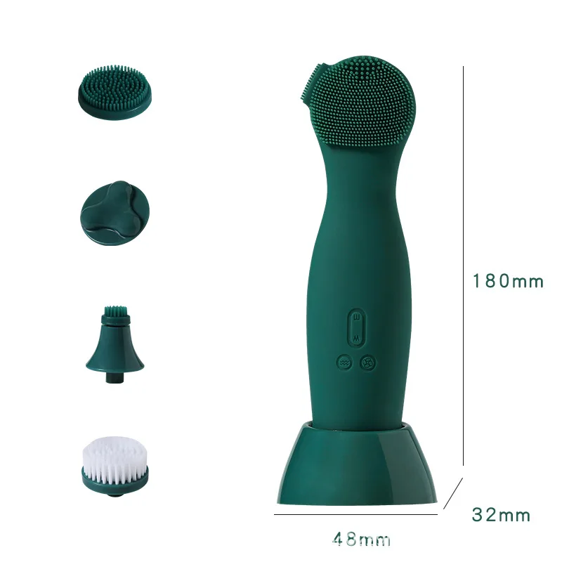 

Rechargeable Waterproof Silicone Face Spa Electric Facial Cleansing Brush Massager Skin Care Tools
