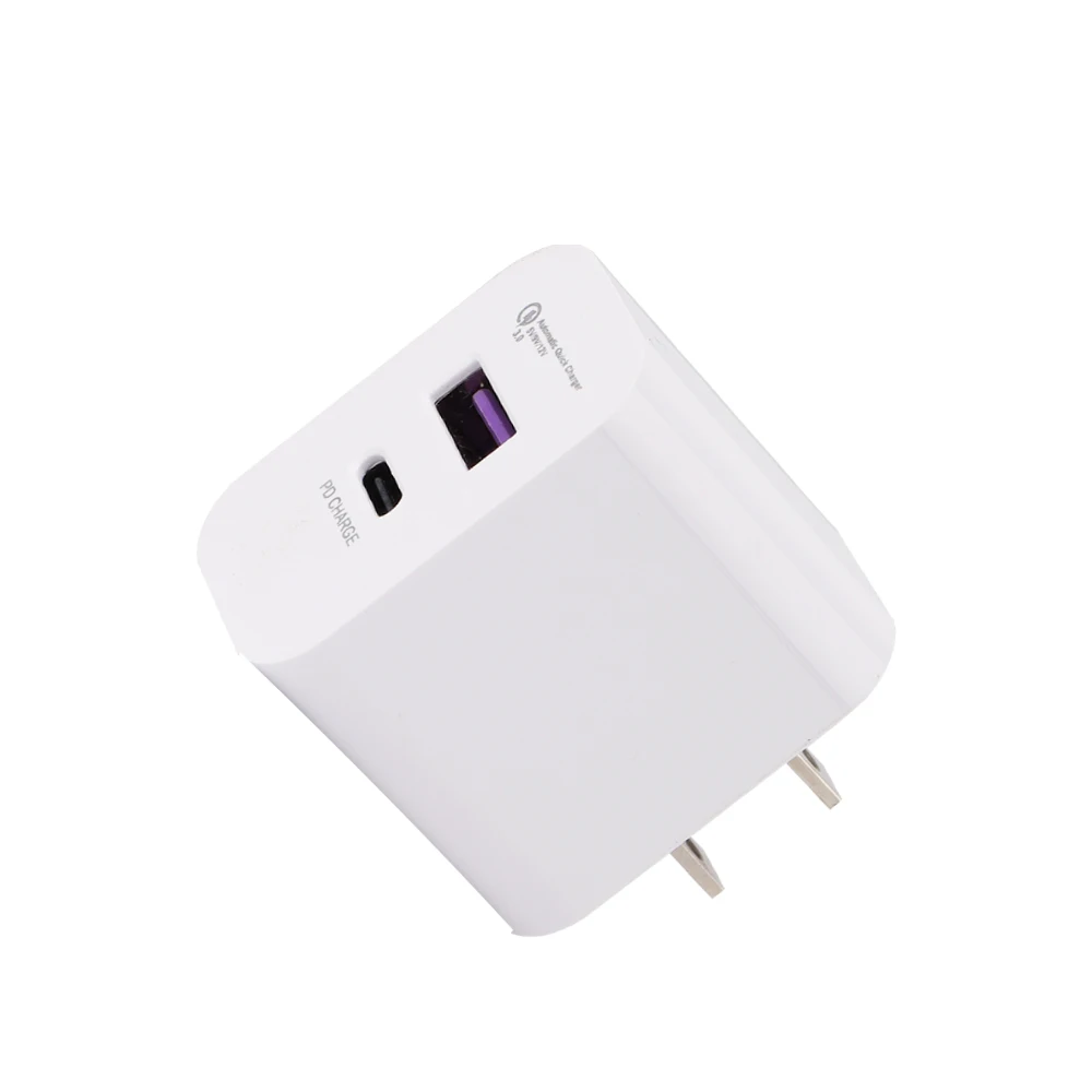 

wholesale High quality 20w A+C fast charging adapters US Plug charger Mobile Phone Smart Charger, White;customized