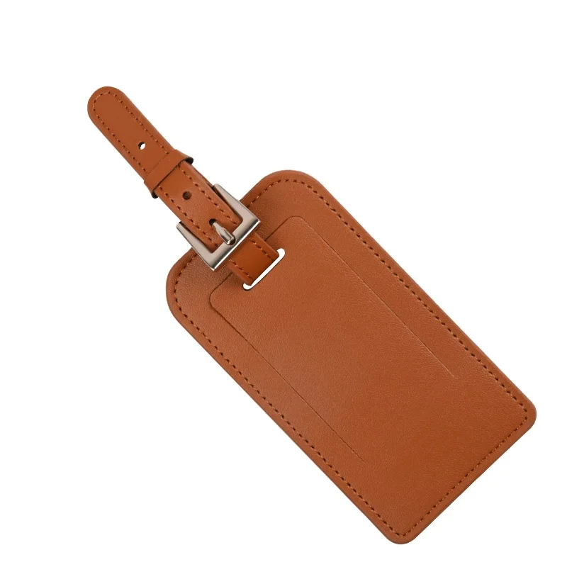 

New arrival personalized design travel baggage tag holder customized PU leather handbag luggage tag, Pink,black,blue,many colors can choose