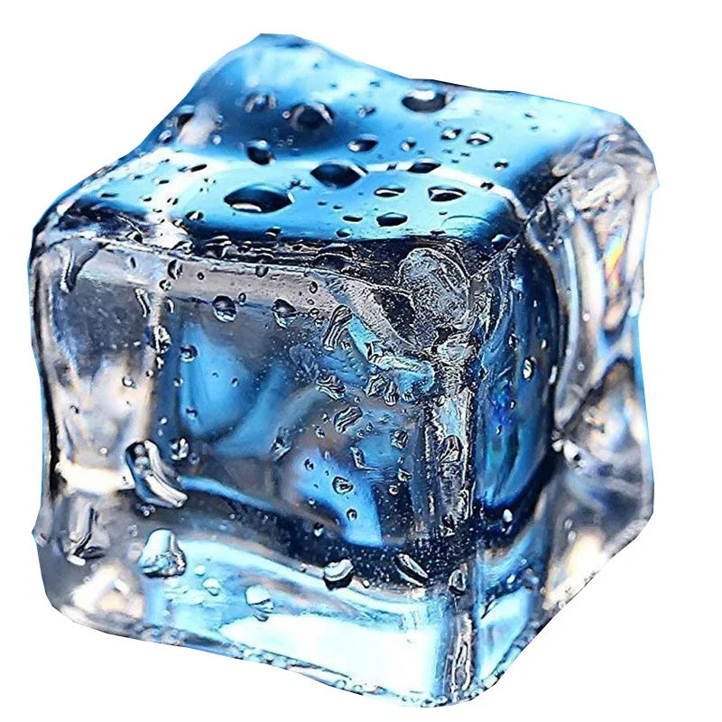 

30MM Square Clear Acrylic Crystal Bar Prop Vase Filler Transparent Gemstones Artificial Stone Fake Ice Cubes