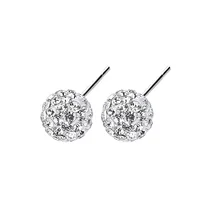 

Hot selling high quality 10mm 925 Sterling Silver for women silver stud earrings