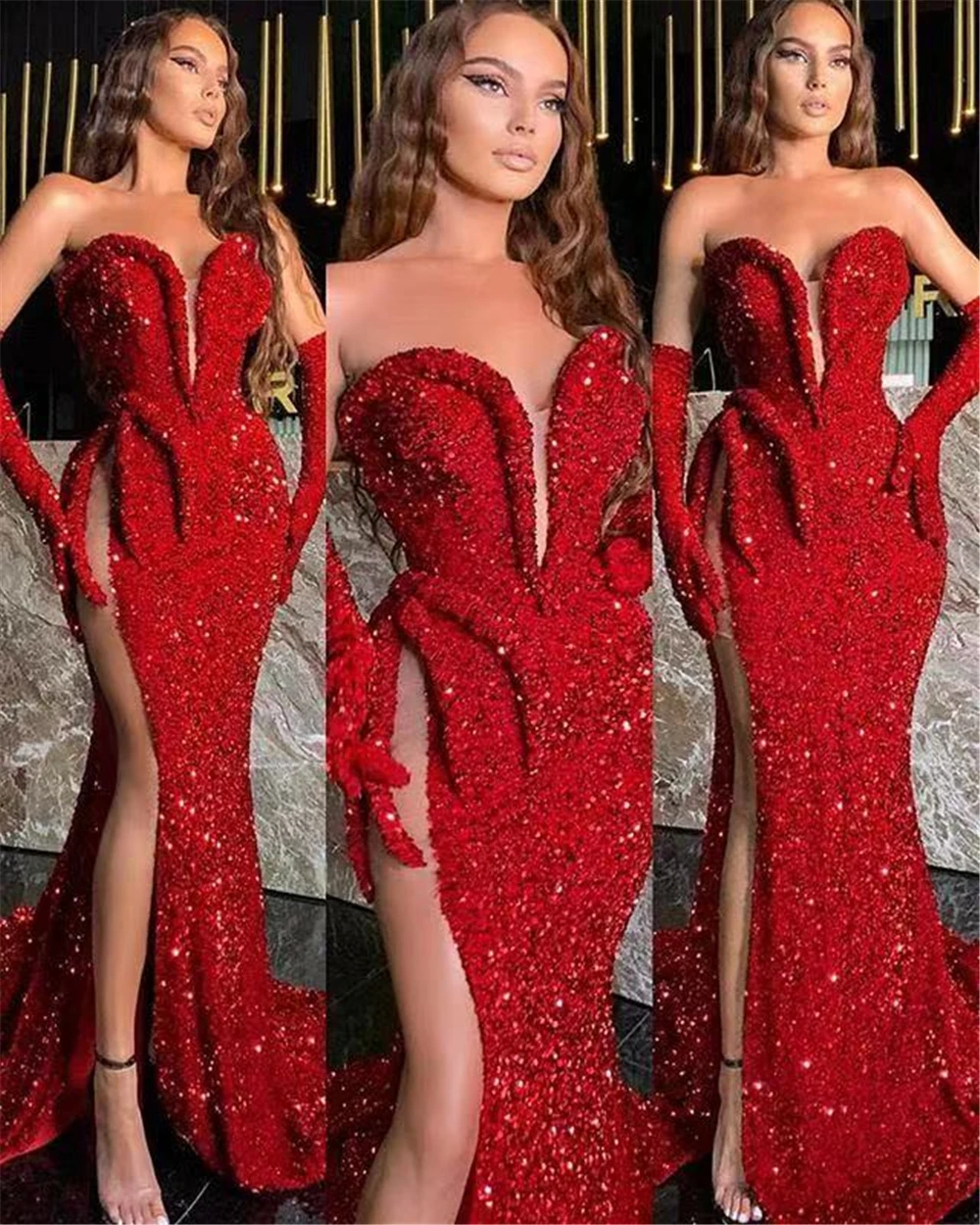 

Top Quality Women's Celebrity Nightclub Fashionable Elegant Long Party Evening Dresses