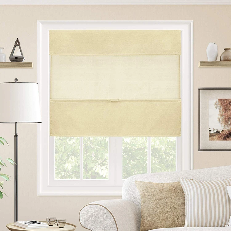 

Best Translucent Manual Shades Cordless Fabric Magnetic Control Roman Blinds, Customer's request