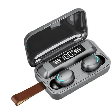 

Wireless earphones tws 5.0 headphone earbuds stereo sport headset tws earphone F9, Black/white