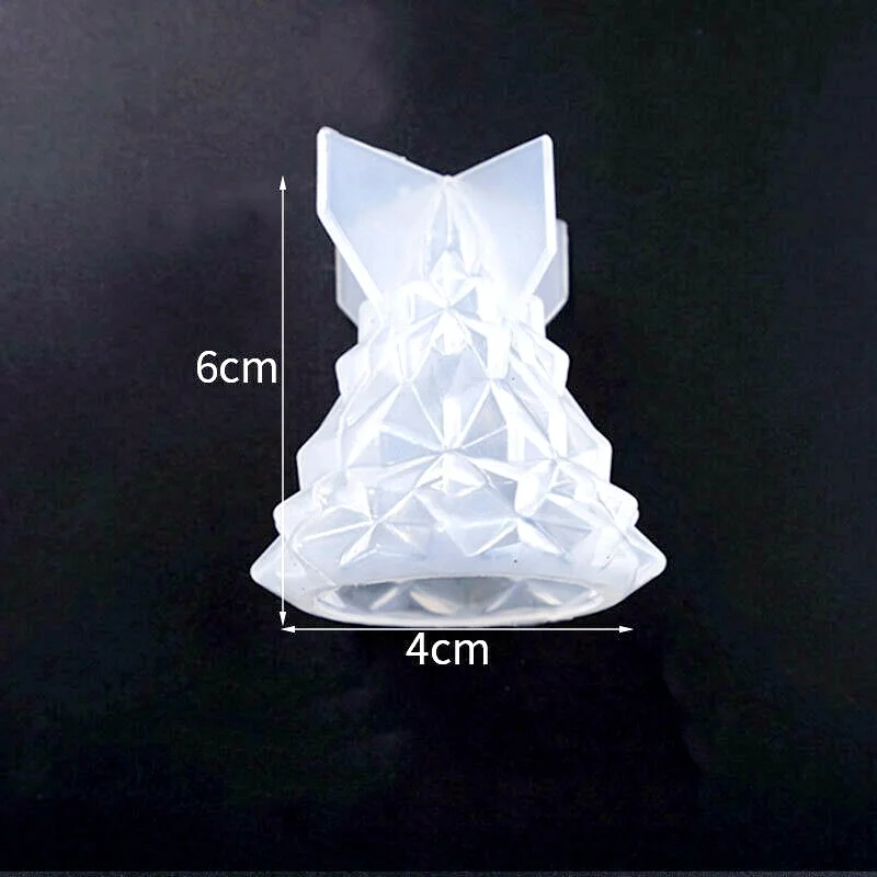 

New Christmas Tree Light Resin Casting Mold Candle Wax Making Mould Silicone Craft Crystal Epoxy diy handmade silicone mold, Clear