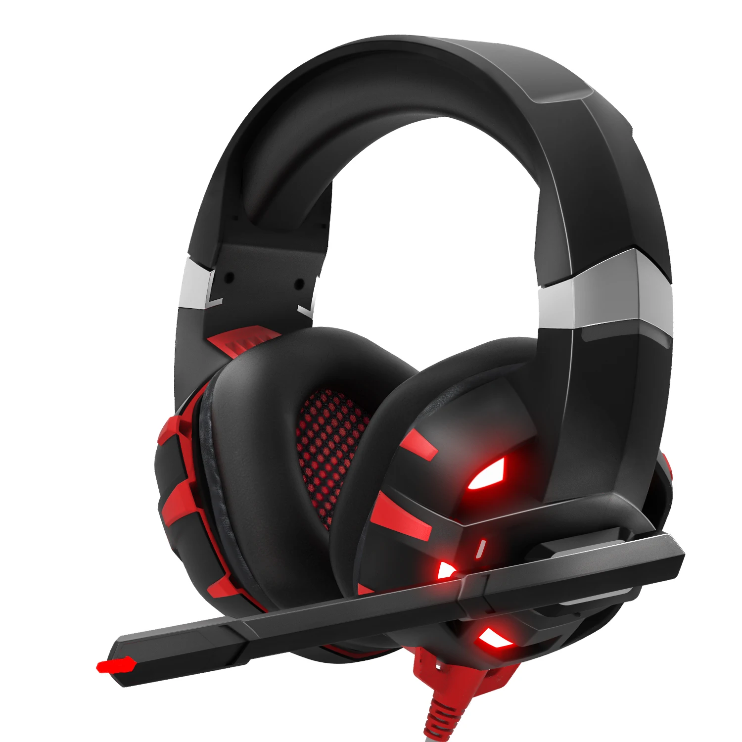 

ONIKUMA K2 Pro Gaming Headset Xbox One Headset PS4 with Crystal Clear Mic LED Light Compatible with PC PS4 Xbox One Controller