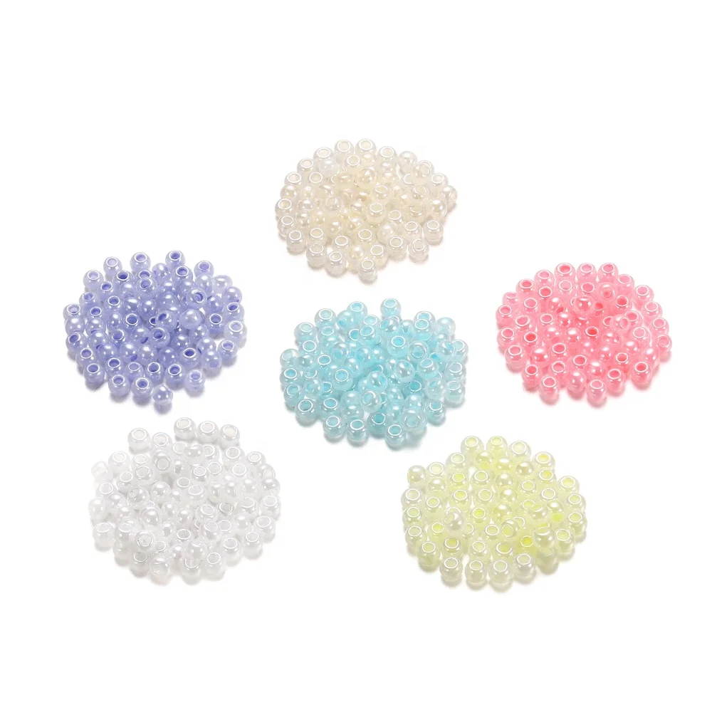 

1200pcs Get Free 600pcs Charm Czech Glass Seed Beads Cute Bulk Small Bead For DIY Bracelet Handicraft Jewelry Making Supplies, As pictures