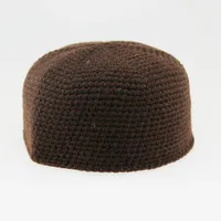 

Wholesale muslim Knitted cap for islamic men weave winter cap