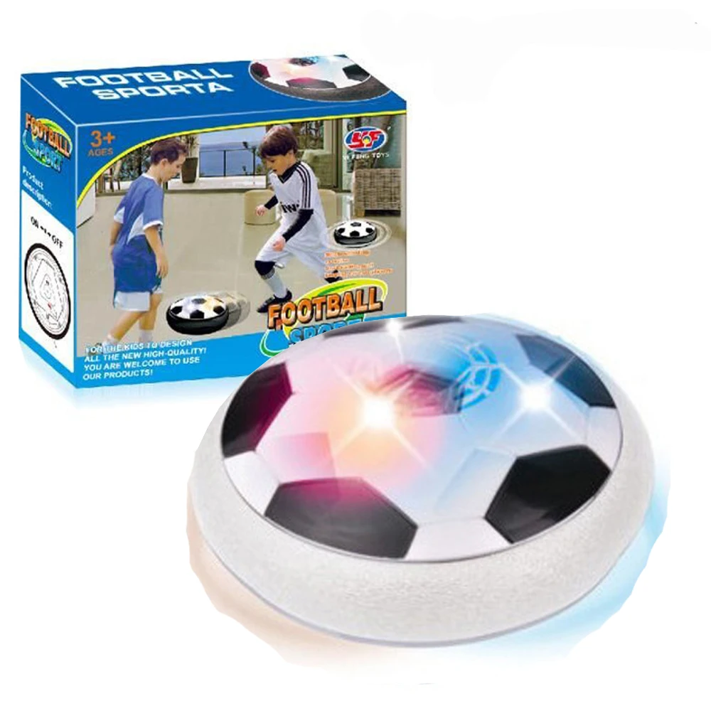 LED Light Football Flashing ball Toys Air Power Soccer Balls Disc Gliding Multi-surface Hovering Game Toy Kid Chidren Gift