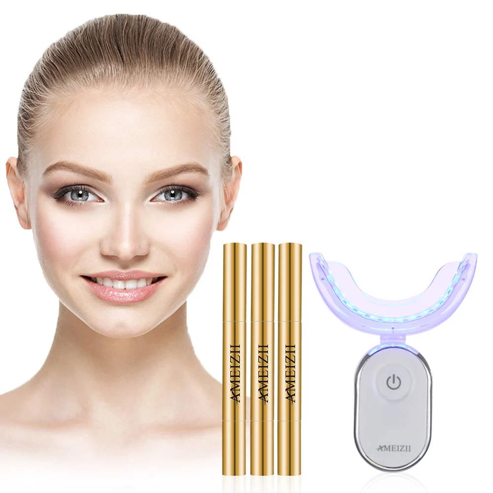 

Custom Logo Home 400Ah Battery Wireless 28 LED Lamp Teeth Whitening Kit Tooth Whitener Care Gel Pen Set Blanqueamiento Dental