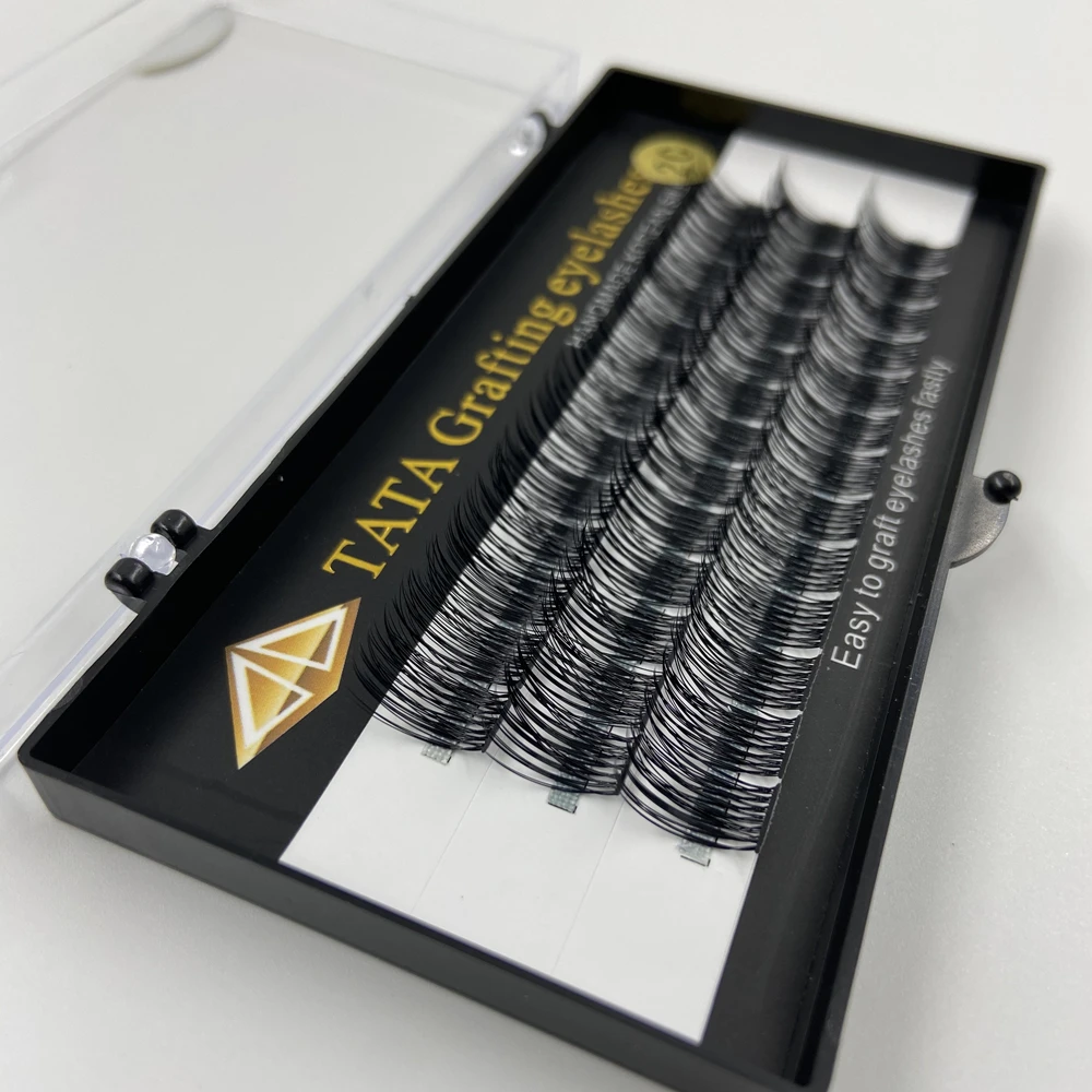 

2020 Wholesale quick shipping cluster lashes 20d knot free Premade Eyelashes extension Fans