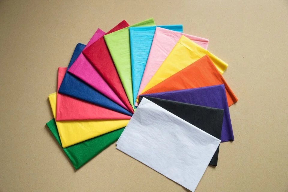 
22gsm Custom Printed Colored Acid Free Wrapping Tissue Paper For Clothes 
