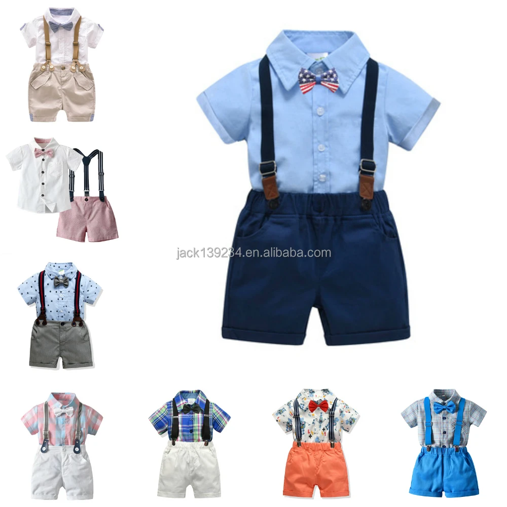 

Manufacturer New Design 2021 2 Pieces Print 100% Cotton Shorts Set Boys Boutique Clothing Sets