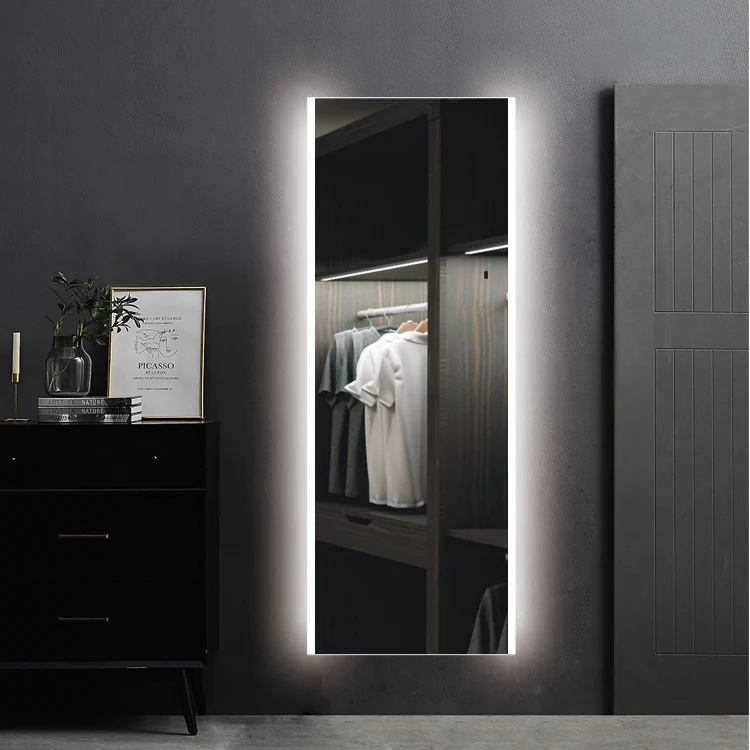 

China Factory Smart Dressing Frameless Full Length Dressing Room Whole Body Makeup Mirror Led