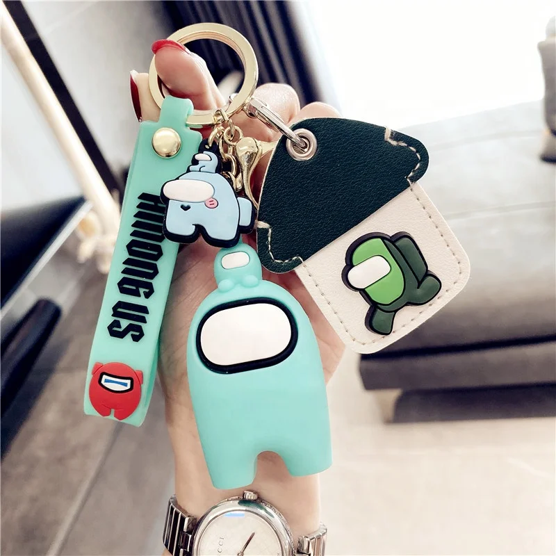 

Free Shipping for AirTag Case Doll Lanyard Amongus Among us GPS Cover Finder holder tracker Keychain jewelry