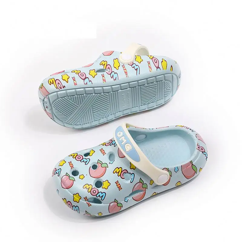 

Hot Sale Sandal Non-slip Indoor Eva Children Softness Quick Dry Garden Kids Charms For Clog Shoes, White/pink/yellow/blue/green