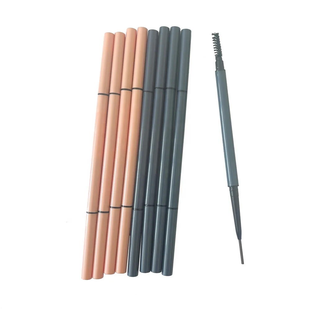 

flat fine tip your own brand longlasting waterproof customize wax based octogonal eyebrow pencil outline natural for girls