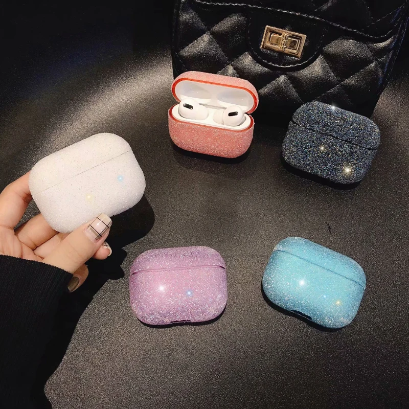 

Women Rhinestone Diamond Crystal Girly Cover For Air Pod Case Luxury Bling Girl Glitter Hard Case For Airpods Pro
