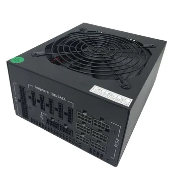 

Modular power supply 1600 Watt switching power supply PSU Support 6 GPUs GPU Designed Fully Modular Supply 90 Plus Gold