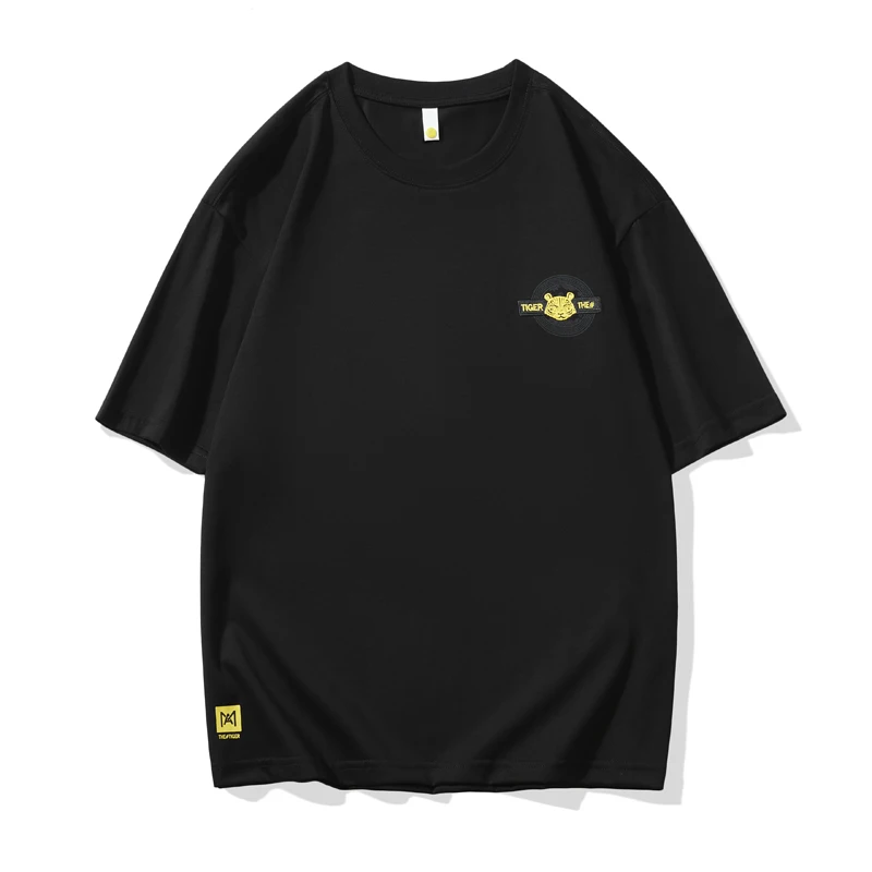 

Best Selling Custom Graphic Black Men's Tee Half Sleeve Crewneck Plus Size Mens T-Shirt, Customized color