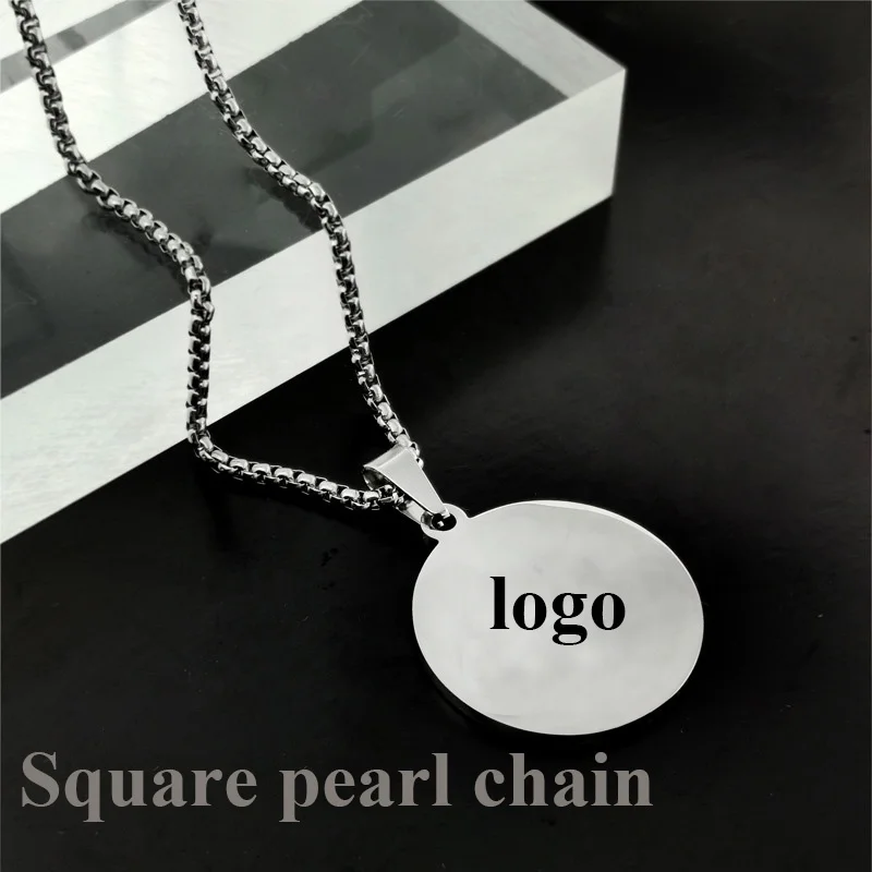 Ins fashion Shine Polished Stainless Steel Necklace Pendant Fashion Jewelry Charm Design with logo titanium steel necklace (6).jpg