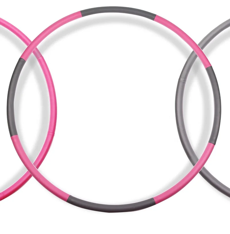 

Wholesale Adults Detachable Slimming Hula Circle  Hula Ring Colorful Weighted Hula Hoops Gym Fitness Equipment, Multi color