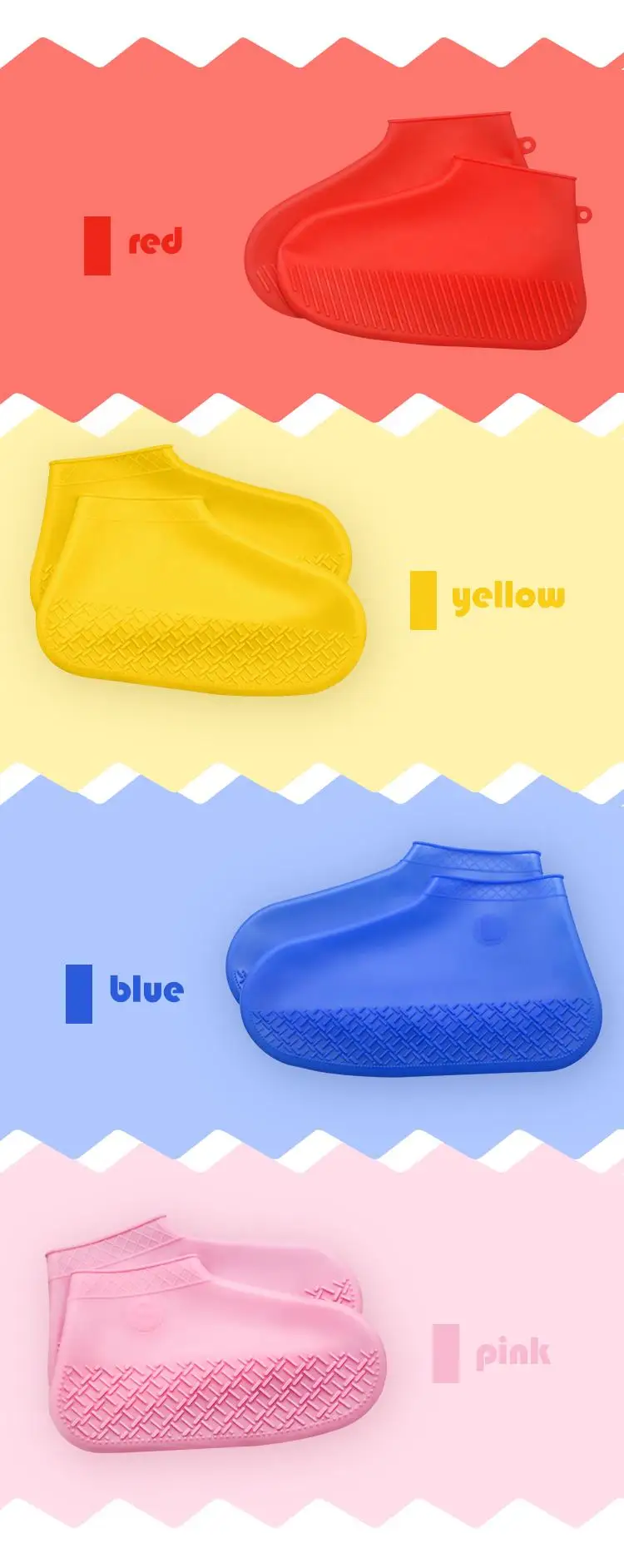 Reusable Rain shoe cover Silicone Waterproof shoe cover