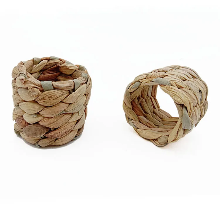 

Factory hand woven water hyacinth napkin ring west restaurant napkin buckle gourd woven table Napkin ring