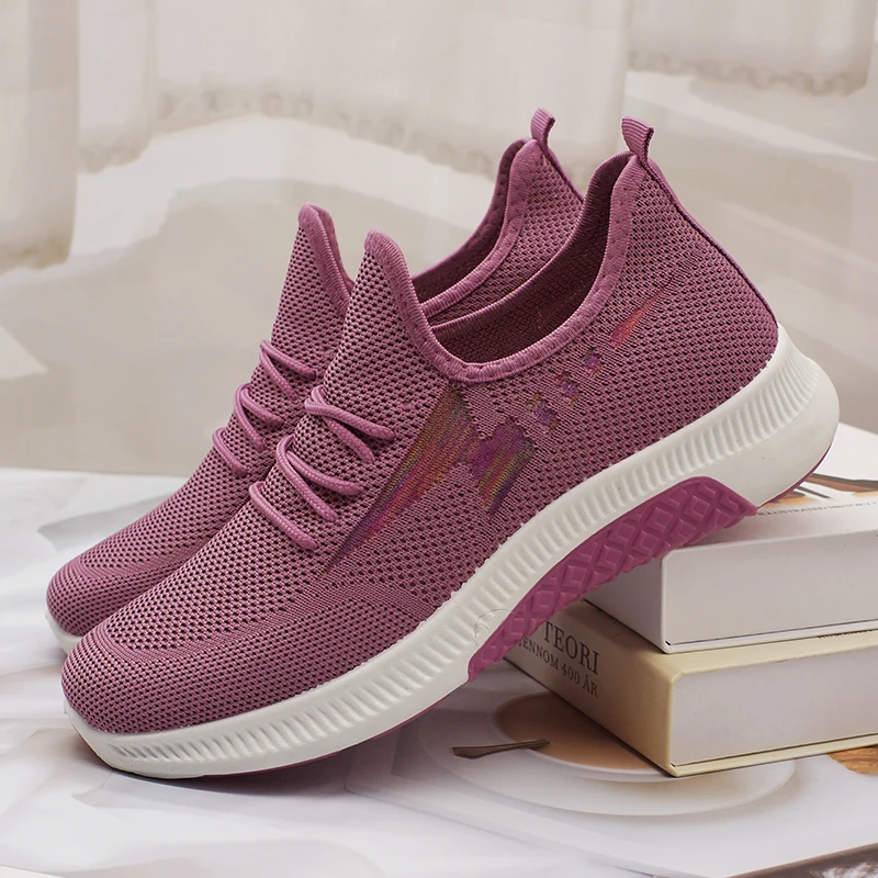 

Zapatos para mujeres wholesale bulk flyk nit chinese shoes supplier customize women 2021 light casual shoes for women ladies