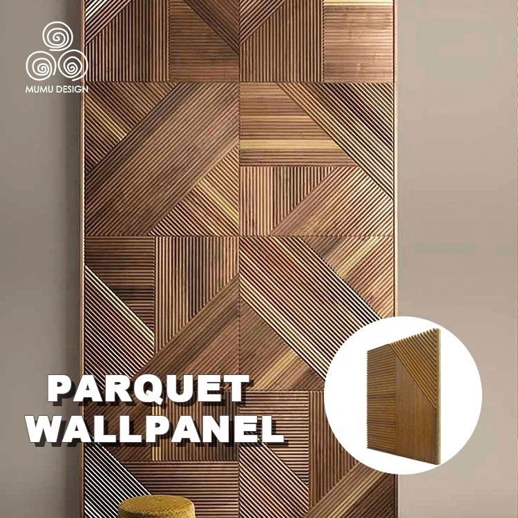 

MUMU 3D Luxury Unique Design Art Decoration Slat Board For Interior Decor Sales Centre Indoor Wood Wall Panels