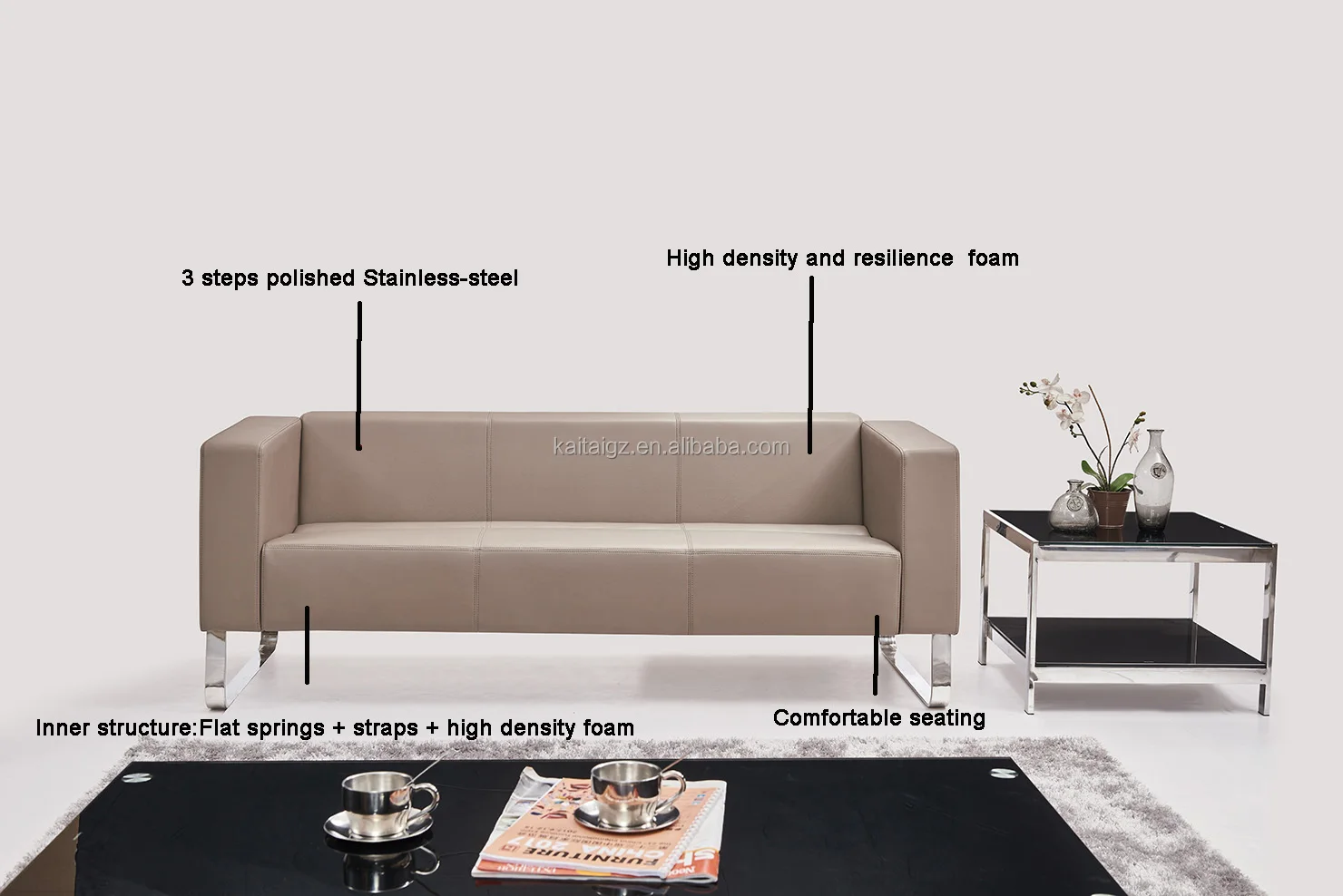 K8812 Pu Leder Büro Sofa Set Konferenz Business Sofa Set Mit Aus China