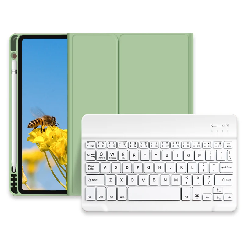 

New Design Shockproof Soft Silicone Wireless BT Keyboard Tablet Case for ipad case with key Tablet Case For iPad Air3 /Pro 10.5