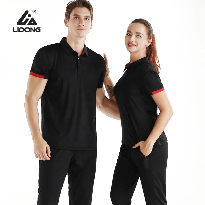 

Design Cheapest Plain Mens Button Cover Black Dryfit Polo Tshirt With Logo Custom Logo Printed