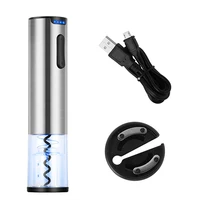 

Newest Arrival Gift Items Stainless Steel Automatic Cork Screw USB Rechargeable Electric Wine Opener With Power Indicator