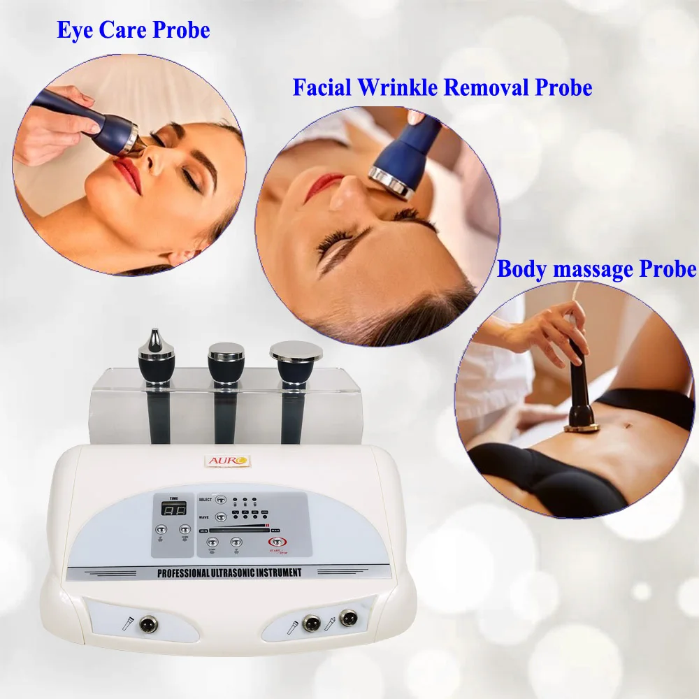 

Professional ultrasound with 3 Mhz or 1 Mhz ultrasound machine in facial AU-8205