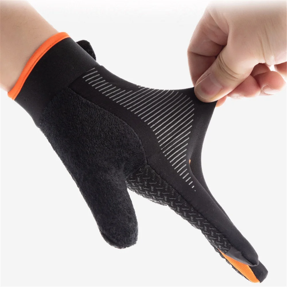 
Adult Windproof Waterproof Touch Screen Breathable Anti-slip Sport Riding Full Finger Racing Gloves with zipper women men 