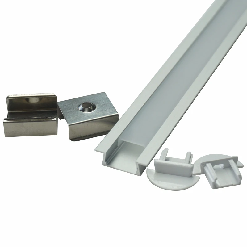 cheap model extrusion aluminum profile and diffuser pc cover and clips for led strip light