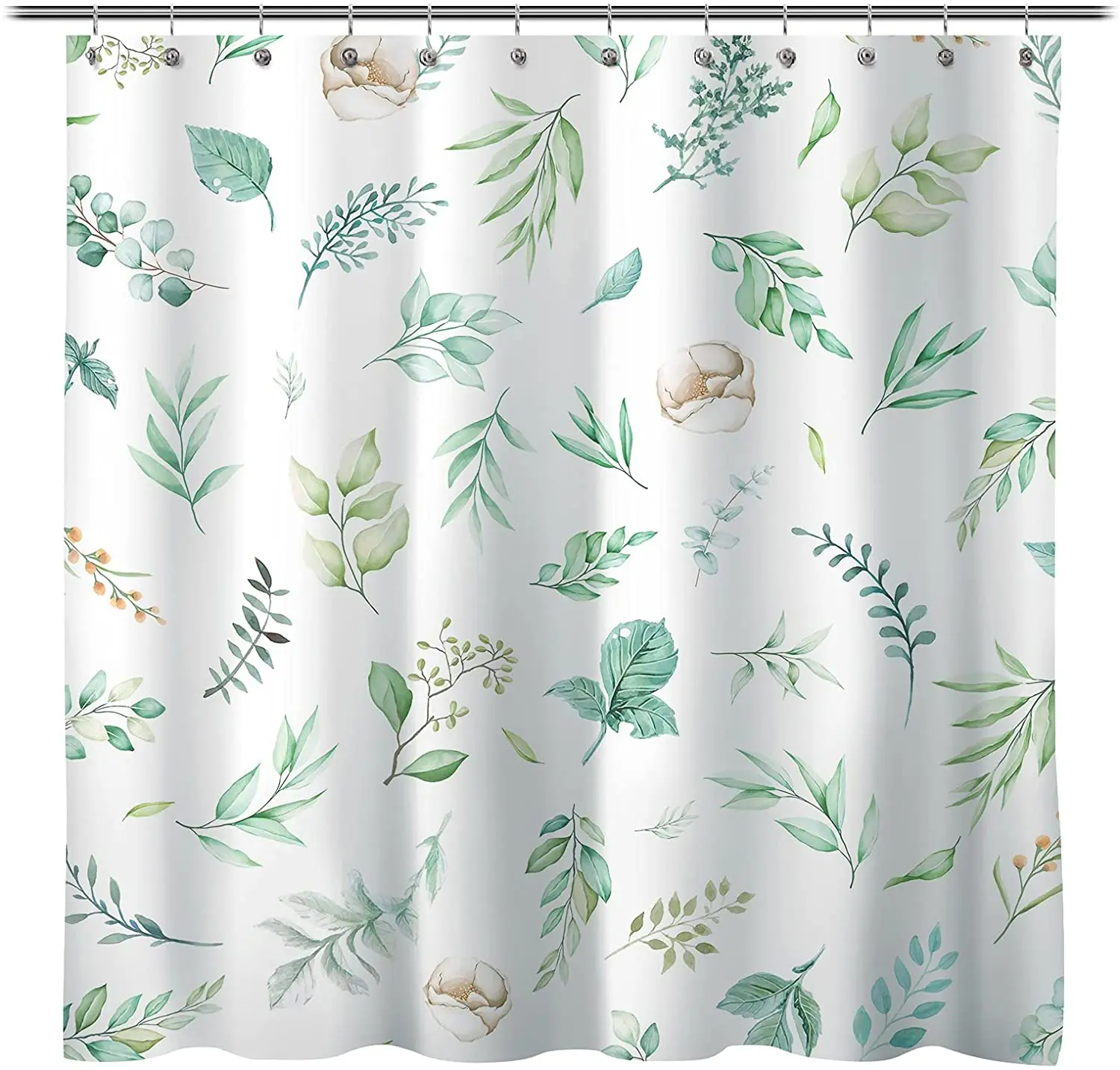 

Amazon Hot Sale Printing Polyester Waterproof Fabric Mildew Resistant Shower Curtain For Bathroom, Printed