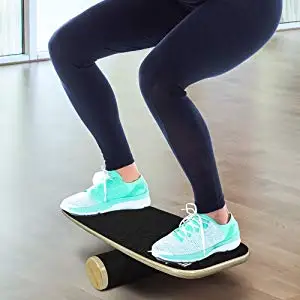 
Wood Standing Desk Anti-Slip Surface & Roller for Surfing, SUP, Wakesurf, Wakeskate, Ski, Snowboard and Skateboarding 