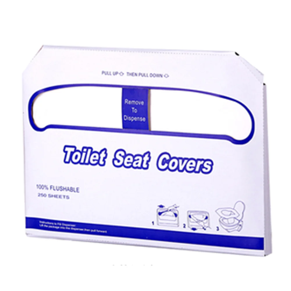 

DISPOSABLE CONVENIENCE AND SECURITY TOLET SEAT COVERS, Natural white
