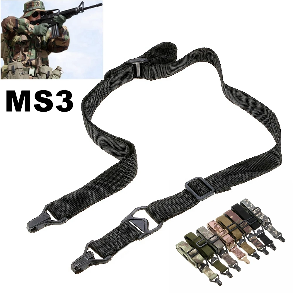 

Tactical 2 Point Sling Adjustable Quick Detach Rifle Sling Nylon High Quality Camera Leash Hunting Gun Accessories, 5colors