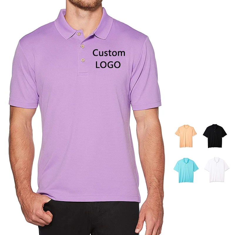 

Bead Cotton Lapel Short Sleeve Polo Shirt Embroidered Mens Custom Your Company Logo High Quality TShirt Uniforms, Customized color