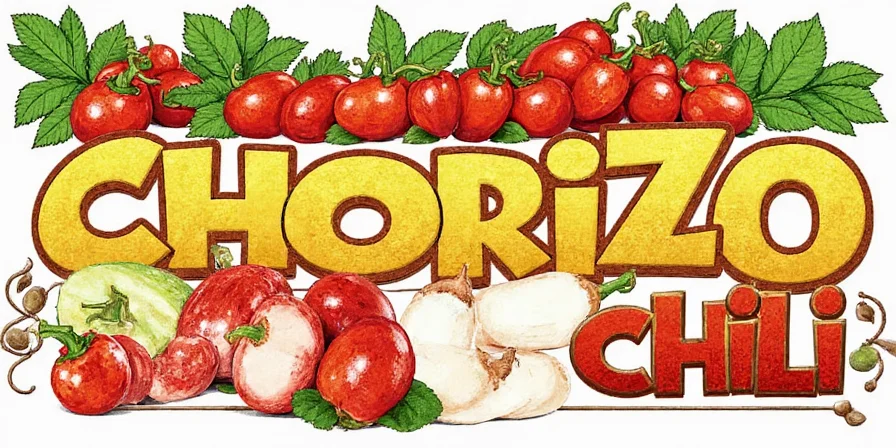 Assorted toppings for serving chorizo chili