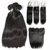 JP Free sample top quality brazilian virgin hair 3 bundles with closure, wholesale raw human hair 3 bundles with frontal