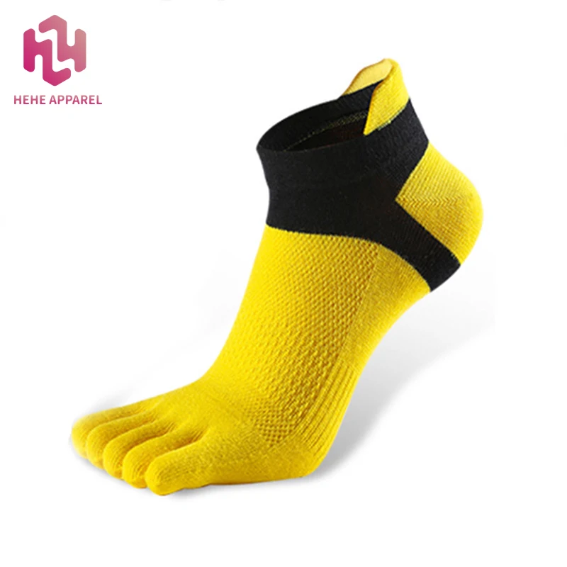 

Hehe Lightweight No Show Toe Socks for Men and Women Breathable Athletic Running Socks Five Finger Ankle Socks