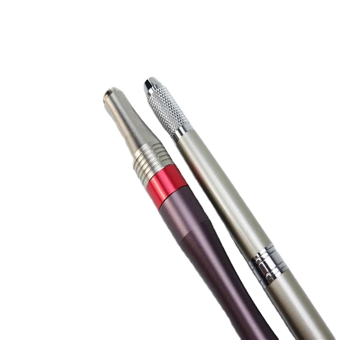 

2021 Wholesale Purple Sliver Newest Wireless Semi Permanent Sterilized Manual Tattoo Rotary Professional Manual Machine Pen, Customized color