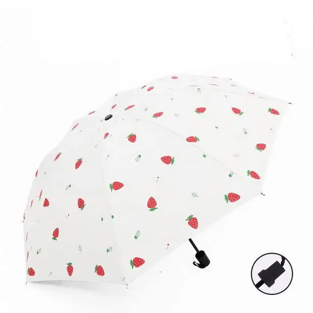 

Portable For Travel Use Anti UV 3 Fold Folding Umbrella